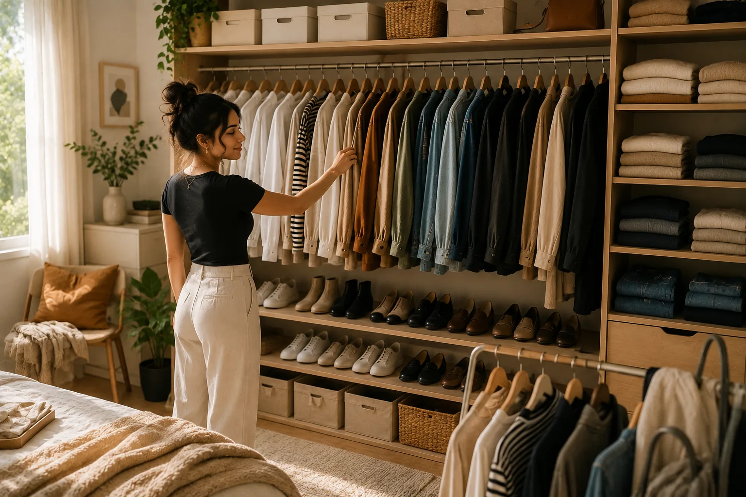 How do I organize my wardrobe so I actually wear it