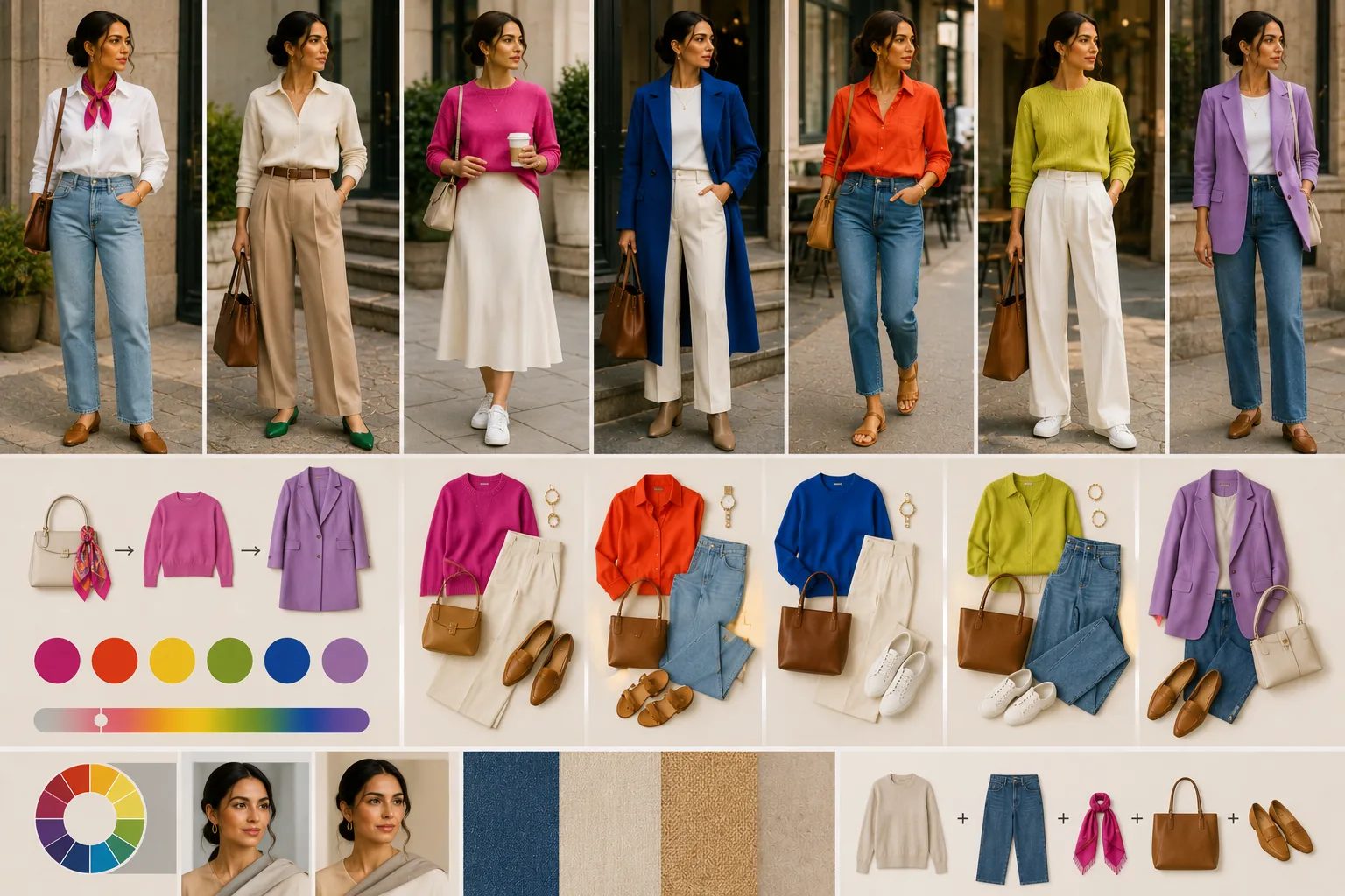 How do I wear bright colours without feeling loud