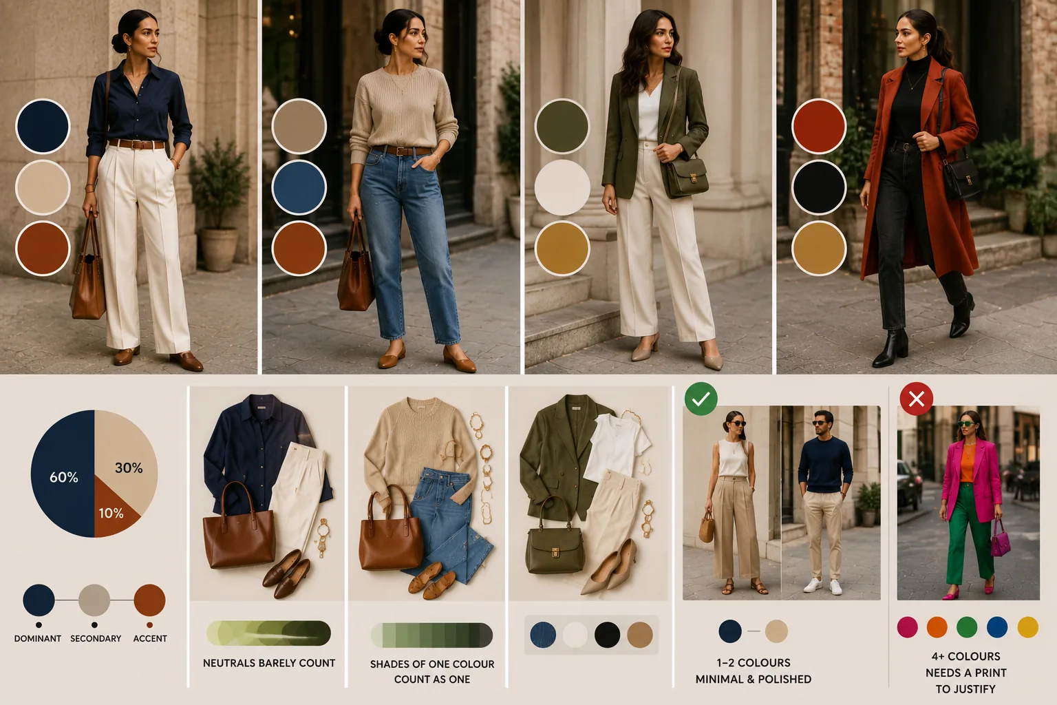 How many colours should an outfit have