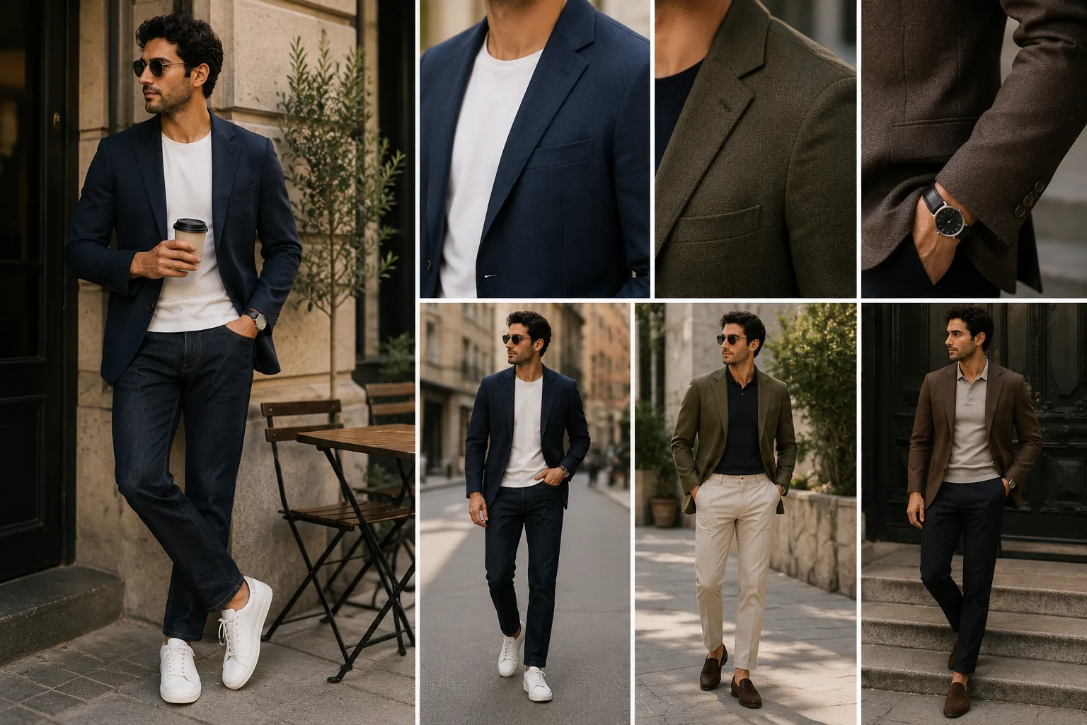 How do I wear a blazer casually