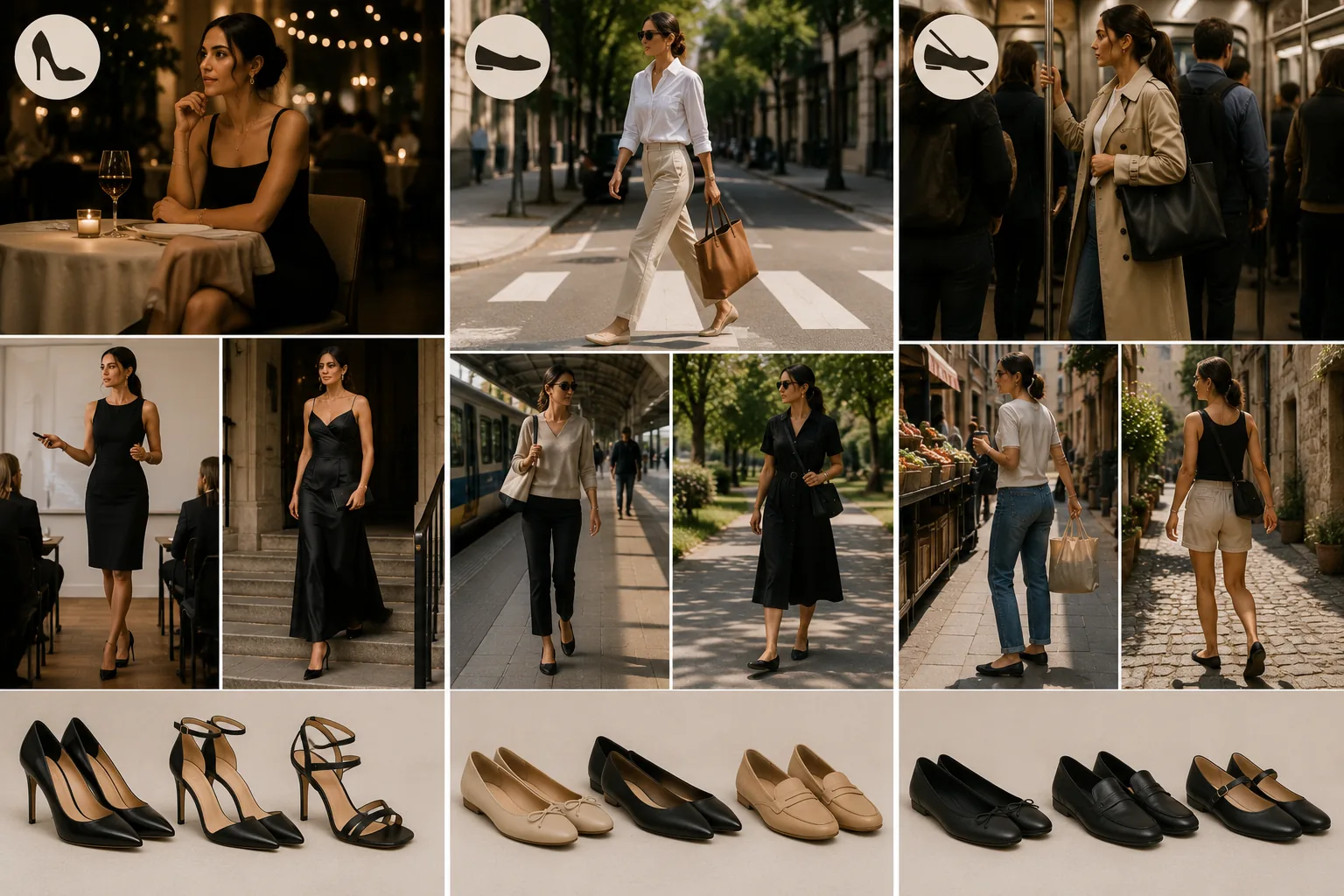 When do heels versus flats work best